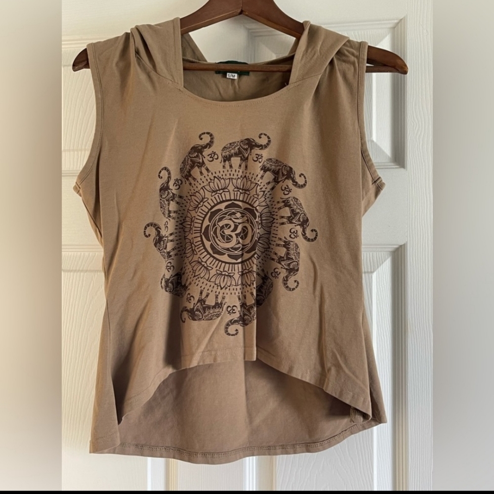 Cute little high low top | short sleeved | with hoddie
